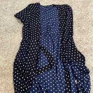 Pokadot wrap dress